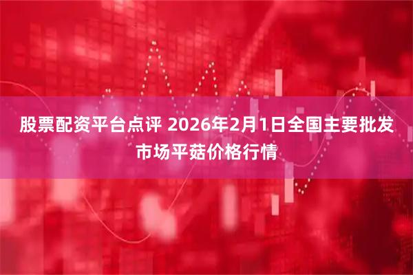 股票配资平台点评 2026年2月1日全国主要批发市场平菇价格行情